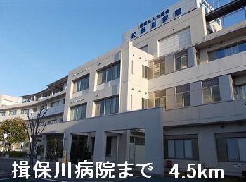 近くの揖保川病院まで4,500m（徒歩57分）