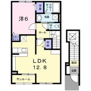 プライア五月Ⅱの間取り画像