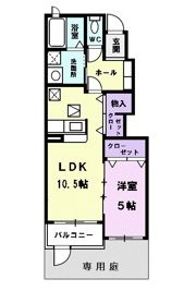クレア・Kの間取り画像