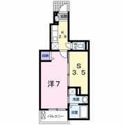 ラインハイム足立山Dの間取り画像