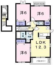 サンライズ・ヴィラ Aの間取り画像