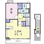 クラール曽比Aの間取り画像