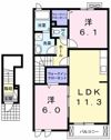 ソレイユ東舘Ⅱの間取り画像