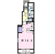 ヒルズ キザキ Dの間取り画像