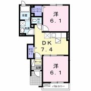 エターナルコート Bの間取り画像