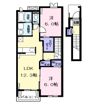 ラヴァーズ Aの間取り画像