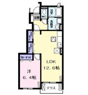 ラヴァーズ Bの間取り画像