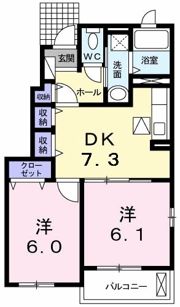 グラン・ジェルメ Ⅰの間取り画像