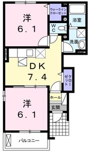 グラン・ジェルメ Ⅱの間取り画像