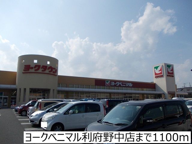 近くのヨークベニマル利府野中店まで1,100m（徒歩14分）