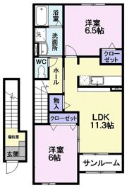 スリーアロー Aの間取り画像