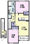 スリーアロー Aの間取り画像