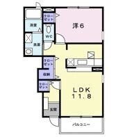 ラルジュBの間取り画像