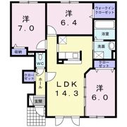 ホーリィホックの間取り画像