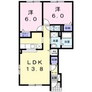 ルピナスⅡの間取り画像