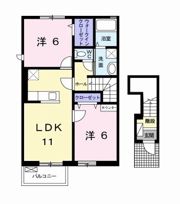 ウォーターグレイス Bの間取り画像