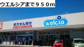 近くのドラッグストアまで950m（徒歩12分）