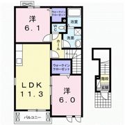 ラヴィエール富士見Aの間取り画像