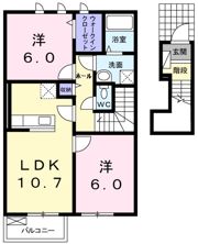 キャトル・セゾン Bの間取り画像