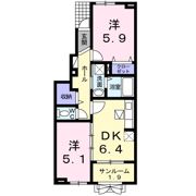 フェアリ－・テ－ル Ⅱの間取り画像