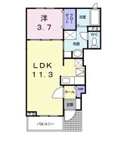 リヴィエール Aの間取り画像