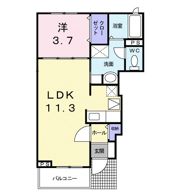 リヴィエール Bの間取り画像