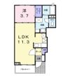 リヴィエール Bの間取り画像
