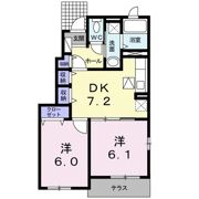ハ－ベストヴィラの間取り画像