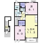 Sun City吉岡Bの間取り画像
