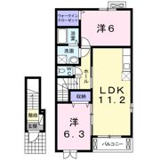 ブルージュ Aの間取り画像