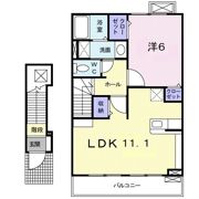 フェルメールAの間取り画像