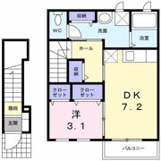 サウザンコートAの間取り画像