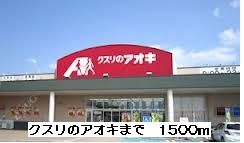 近くのクスリのアオキまで1,500m（徒歩19分）