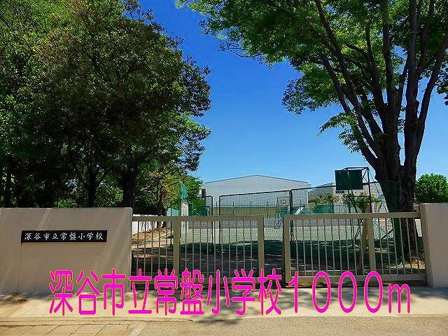近くの深谷市立常盤小学校まで1,000m（徒歩13分）