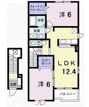 アプリコット Cの間取り画像