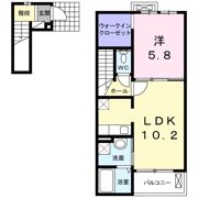 レジデンス ブライト Aの間取り画像
