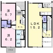 二瀬川借家の間取り画像