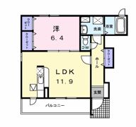 グラース渡の間取り画像