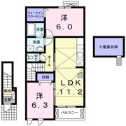 ベルセリスメゾンⅡの間取り画像