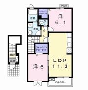 ニュークレセントⅡの間取り画像