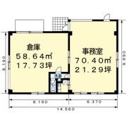 吉岡東5丁目倉庫付事務所（017052701）の間取り画像