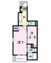 エスポワール朝日の間取り画像