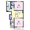 ミルト立花Ⅱの間取り画像