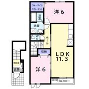 スカイヒルズAの間取り画像