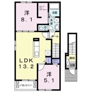 Villa アニバ Ⅲの間取り画像