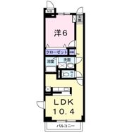 クイーンズコートFの間取り画像