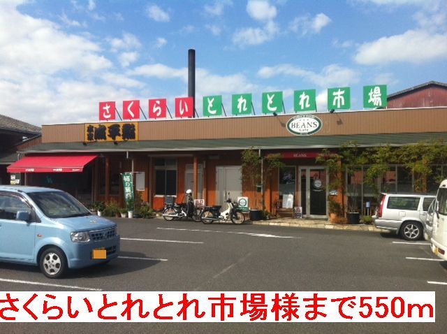 近くのさくらいとれとれ市場様まで550m(徒歩7分)