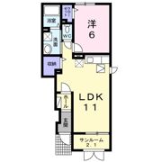 エバーグリーンFの間取り画像