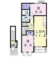 グレイス王子原Bの間取り画像