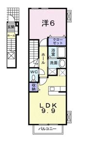 ティアモⅡ番街の間取り画像